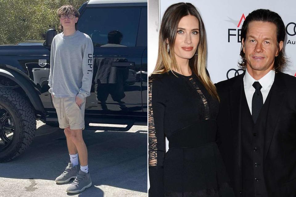 Rhea Wahlberg/Instagram, Jason LaVeris/FilmMagic Mark Wahlberg and Rhea Durham, son Michael, 17