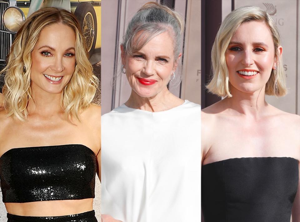 Joanne Froggatt, Elizabeth McGovern, Laura Carmichael, Downton Abbey Premiere