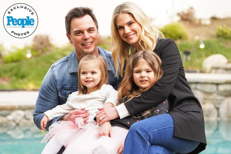 <p>Howard Wise</p> Kelly Kruger and Darin Brooks celebrate daughter Gemma