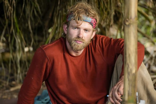 <p>Robert Voets/CBS</p> Hunter McKnight on 'Survivor 46'