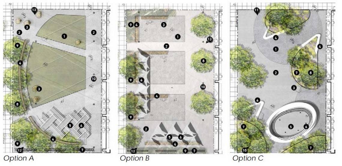 The City of Boise envisions a new park at 6th and Grove Streets downtown, across the street from the Basque Block. Cliff Garten Studio, an artist in Venice, California, has been selected to design a public art project at the new park. The city has already outlined potential designs for the park.
