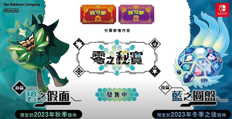 寶可夢宣布， 《寶可夢 朱/紫》的DLC「零之秘寶」，將在今年推出。（圖／翻攝自寶可夢 朱/紫 官方YouTube）