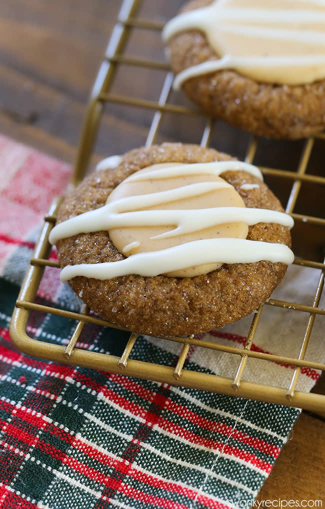 Gingerbread Thumbprint Cookies