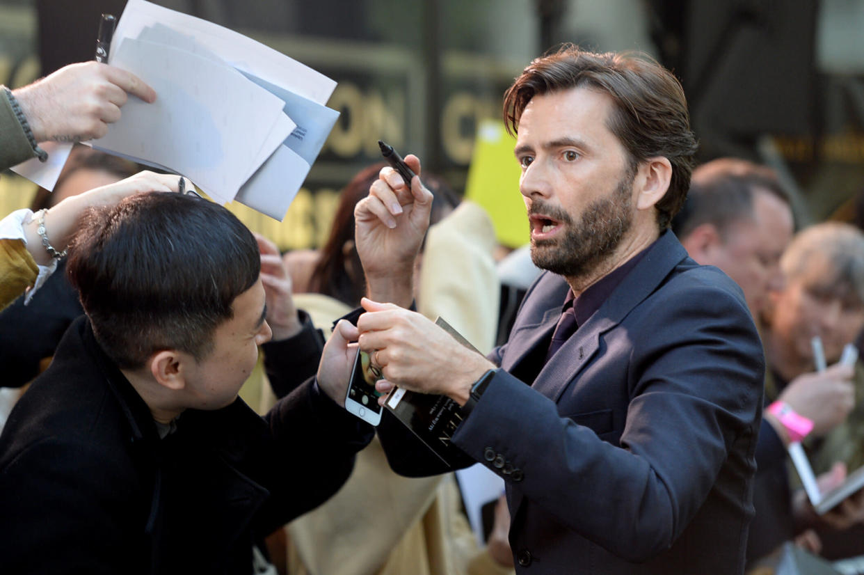 David Tennant attends the "Tolkien" UK premiere at The Curzon Mayfair on April 29, 2019 in London, England. (Photo by Dave J Hogan/Getty Images)