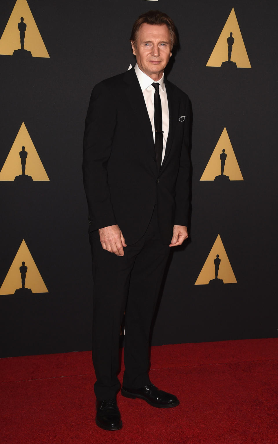 HOLLYWOOD, CA - NOVEMBER 08: Actor Liam Neeson attends the Academy Of Motion Picture Arts And Sciences’ 2014 Governors Awards at The Ray Dolby Ballroom at Hollywood & Highland Center on November 8, 2014 in Hollywood, California.