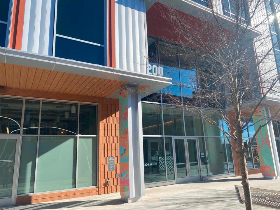 Google Cloud Durham office on Morris Street in downtown Durham. Workers at this office were impacted by company layoffs Friday.