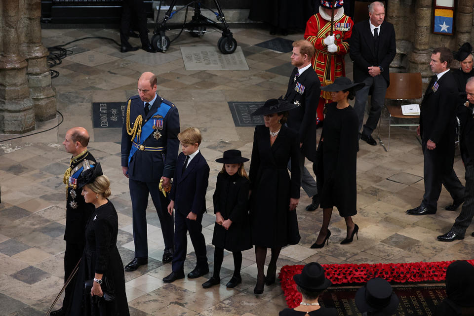 Meghan and Harry enter Westminster Abbey 