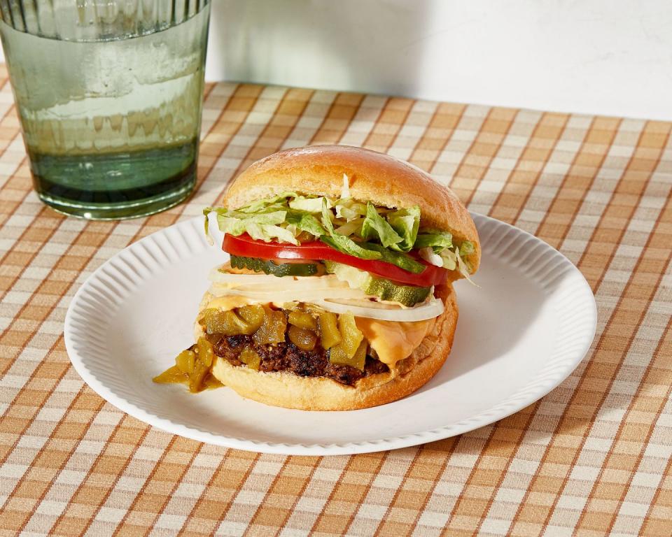 green chile cheeseburger