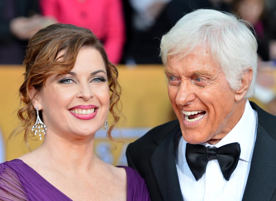 Dick Van Dyke (R) and wife Arlene Silver arrive at the 19th Annual Screen Actors Guild Awards held at The Shrine Auditorium on January 27, 2013 in Los Angeles, California