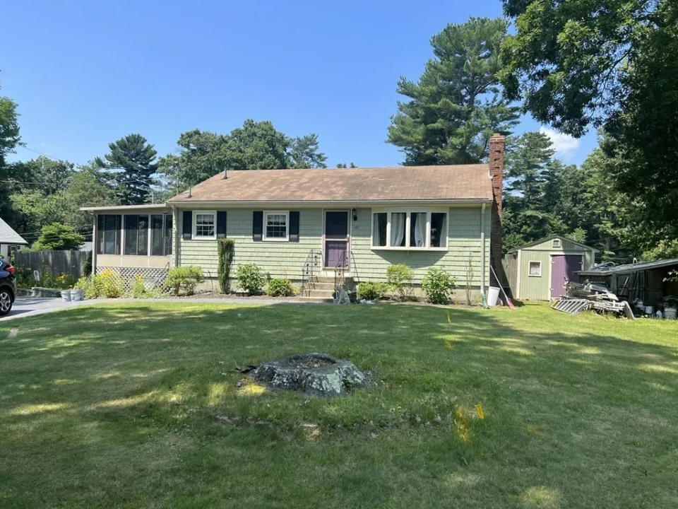 This single-family house at 107 Hillcrest Road in East Bridgewater was listed for $429,900. The property was sold by Eileen Prisco with Prisco's Five Star Real Estate in Bridgewater.