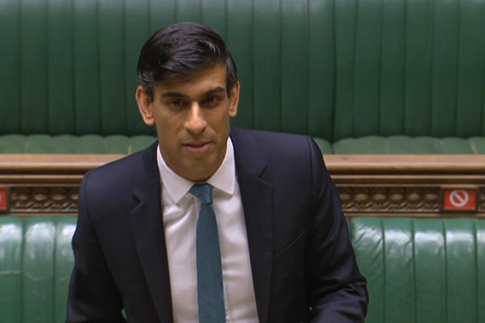 <p>Rishi Sunak delivered his spending review in the Commons</p> (PA)
