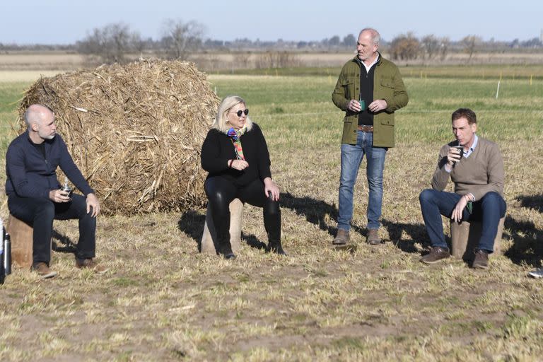 Larreta, Carrió y Santilli, en Pergamino