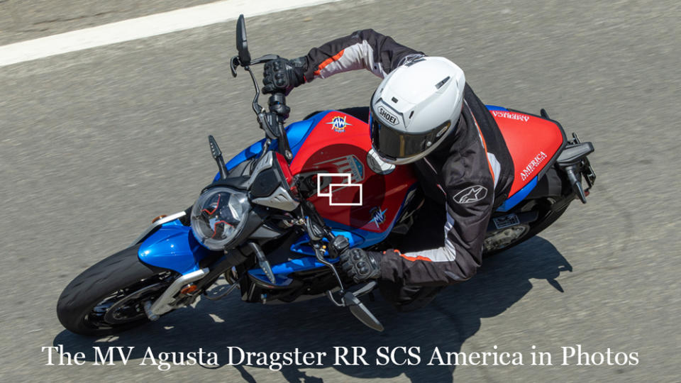 Riding the MV Agusta Dragster RR SCS America.