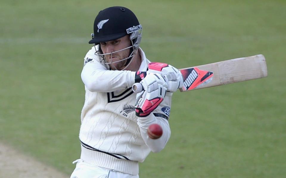 Brendon McCullum of New Zealand bats during day three of 2nd Investec Test match between England and New Zealand at Headingley on May 31, 2014 in Leeds, England. - GETTY IMAGES