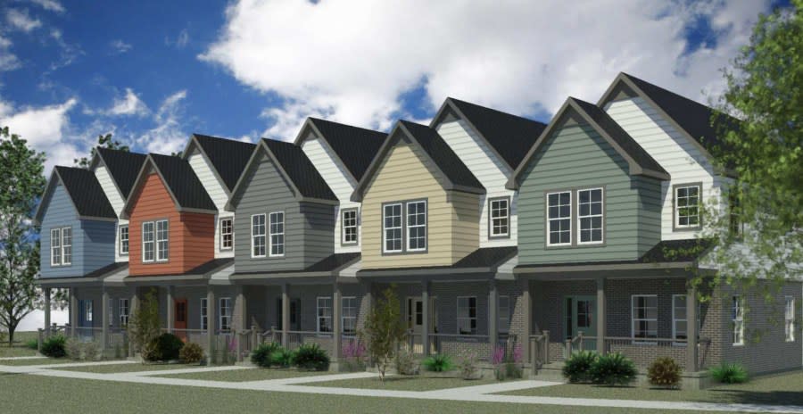 A rendering of the housing proposal for 345 Kollen Park Dr. (Courtesy Dwelling Place)