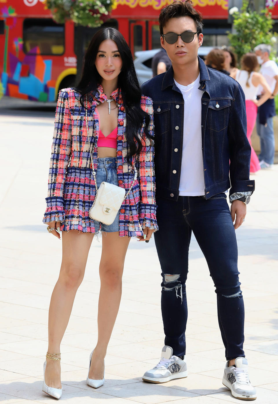 <p>Heart Evangelista and Kane Lim are seen filming new episodes of <em>Bling Empire</em> on Aug. 19.</p>