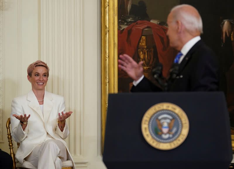 U.S. President Biden awards Presidential Medals of Freedom during White House ceremony in Washington