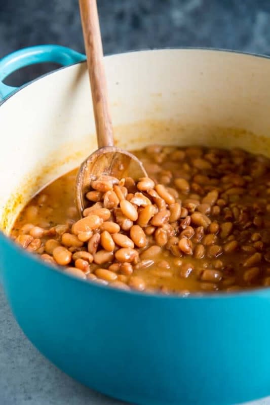 <p>Culinary Hill</p><p>These copycat Chipotle Pinto Beans are easy to make, inexpensive, and healthy! </p><p><strong>Get the recipe: </strong><a href="https://www.culinaryhill.com/chipotle-pinto-beans-copycat/" rel="nofollow noopener" target="_blank" data-ylk="slk:Chipotle Pinto Beans Recipe (Copycat);elm:context_link;itc:0;sec:content-canvas" class="link ">Chipotle Pinto Beans Recipe (Copycat)</a></p>