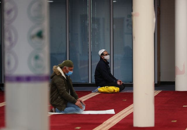 Members of the Muslim community in Oldham