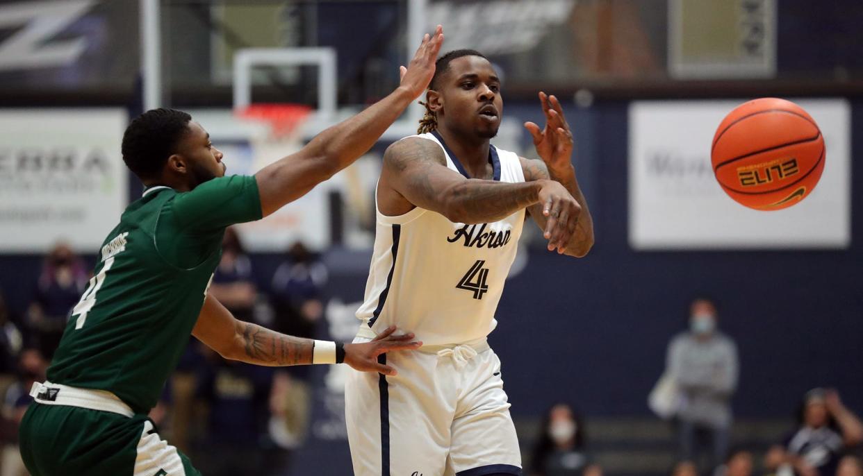 The University of Akron men's basketball team will be without guard Bryan Trimble Jr. against Bowling Green. Coach John Groce said the sharpshooting guard is on a "leave of absence."