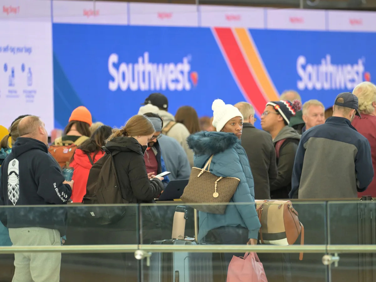 Southwest Airlines says travellers stranded by holiday meltdown can't rebook unt..