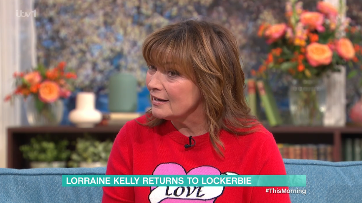 Lorraine Kelly opened up about covering the Lockerbie tragedy. (ITV screengrab)