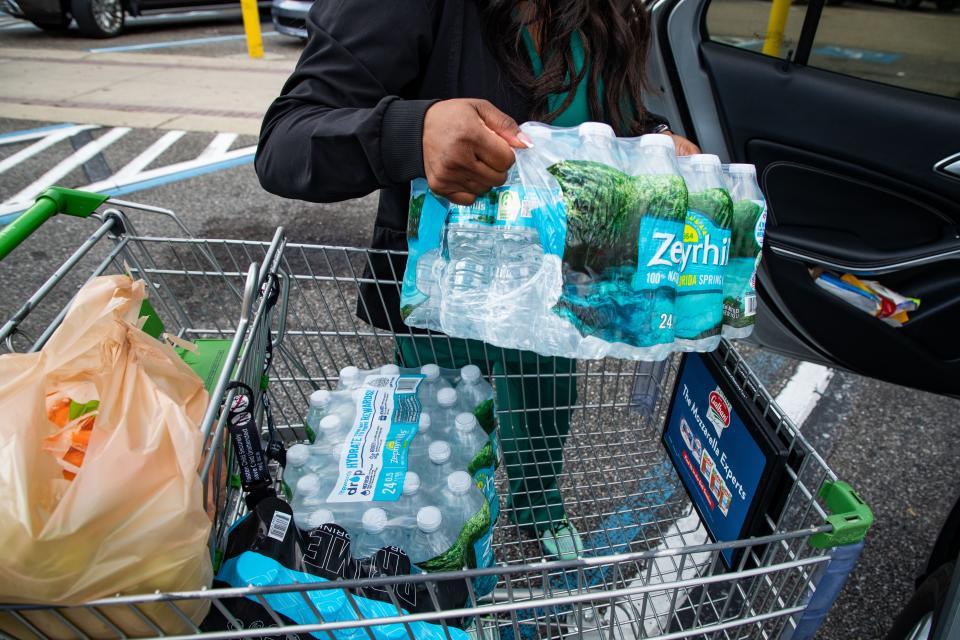 Tallahassee residents stock up on supplies as they prepare for the worst with Hurricane Idalia heading towards the Big Bend on Tuesday, Aug. 29, 2023.