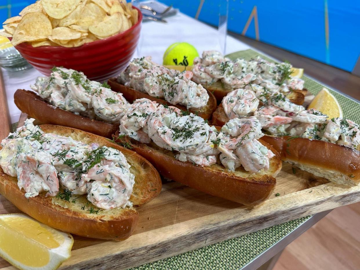 PHOTO: A plate of chilled shrimp rolls from chef Josh Capon. (ABC News)