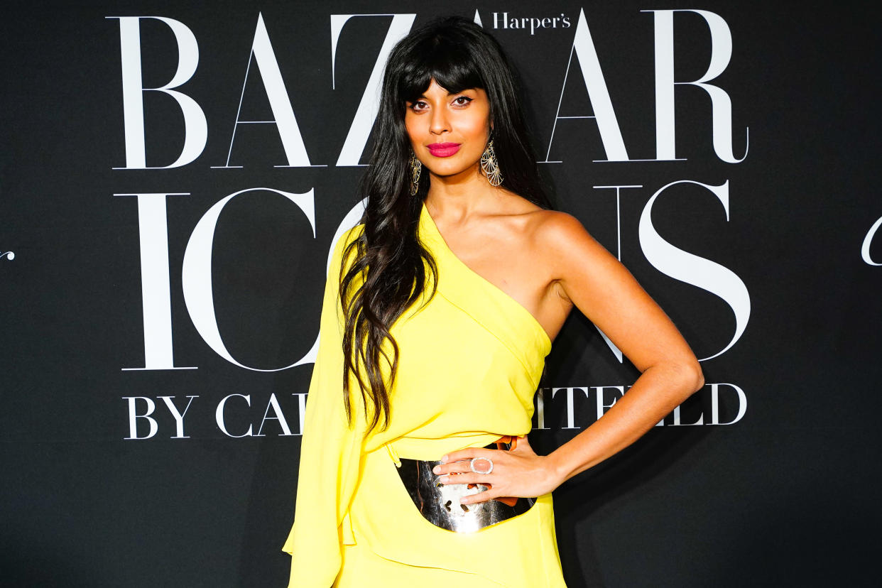 Jameela Jamil is pushing her fight against body shaming forward and calling for "body ambivalence." (Photo: Getty Images)