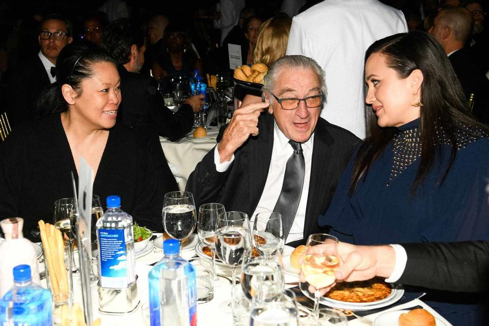 <p>Rommel Demano/BFA.com</p> Tiffany Chen, Robert De Niro and Lily Gladstone at the 2023 Gotham Awards on Nov. 27, 2023