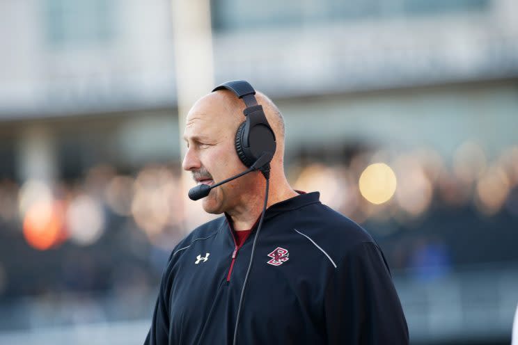 Steve Addazio’s Boston College team beat Maryland in the QuickLane Bowl last season. (Getty)