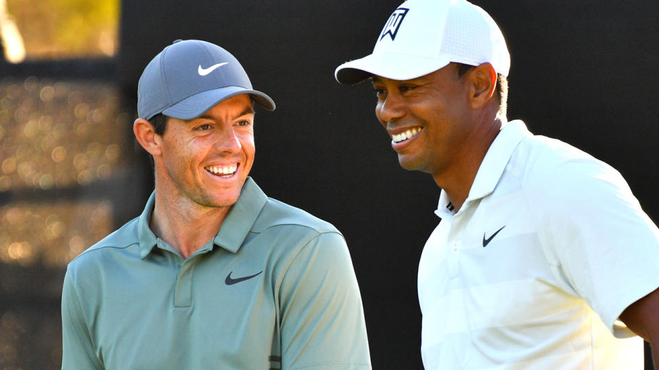 Rory McIlroy won’t be tuning in to watch Tiger Woods and Phil Mickelson battle it out in Las Vegas. Pic: Getty