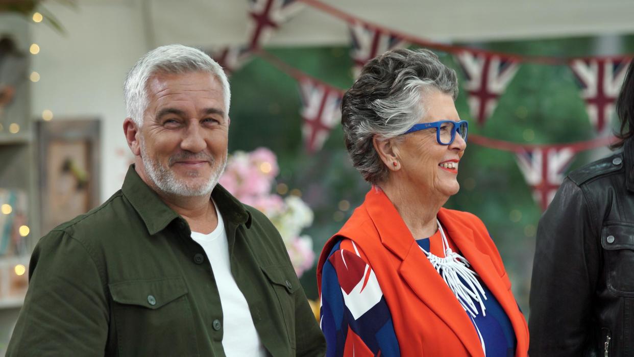 Paul Hollywood and Prue Leith on 'Great British Bake Off'. (Channel 4)