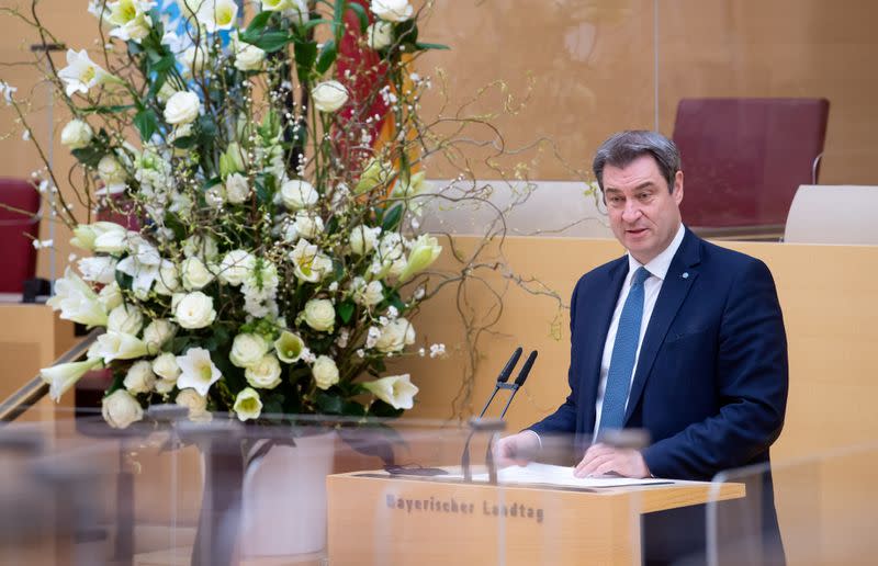 FILE PHOTO: Bavaria's parliament holds mourning ceremony for coronavirus victims