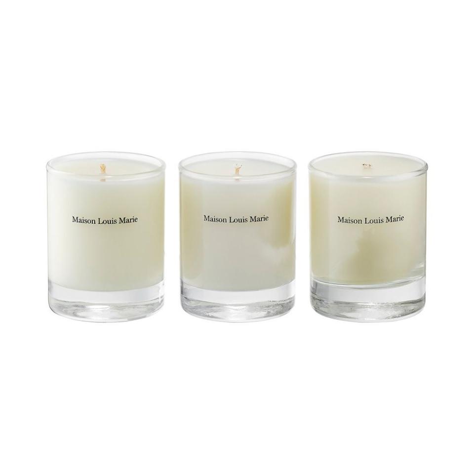 5) Le Bouquet Natural Soy Wax Candle Trio