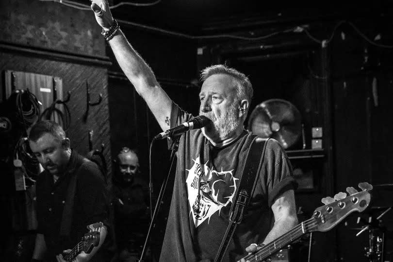 Peter Hook on stage at the Star & Garter -Credit:Dominic Simpson/www.ivoodoo.co.uk