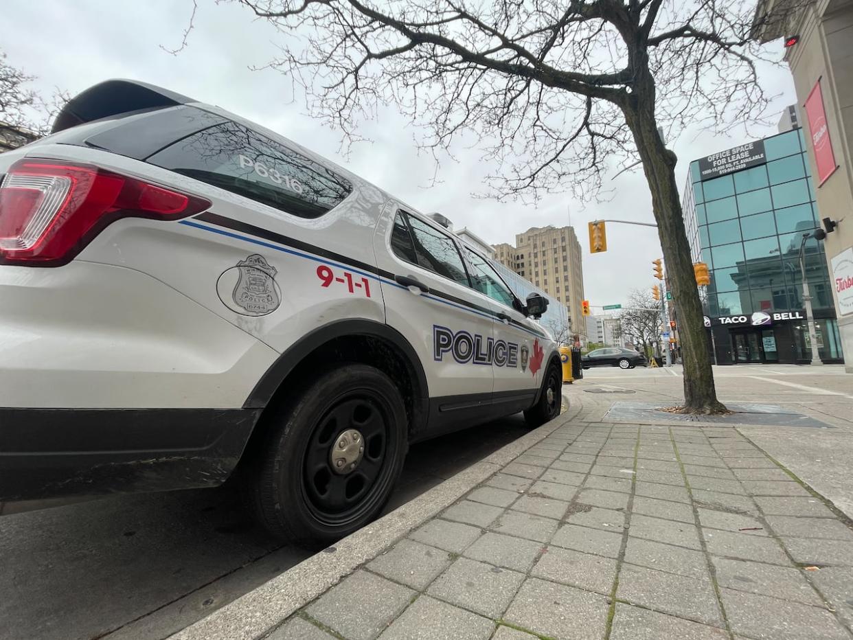 WIndsor police say two children were hit after running into the street to retrieve a basketball Tuesday.  (Chris Ensing/CBC - image credit)