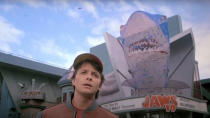 <p> The future of <em>Back to the Future: Part II</em> is clearly an invention of an imagination based in the 1980s. But while the Cubbies did come close to going all the way that year, and we’re not even close to <em>Jaws 19</em>, seeing Marty arrive in 2015 is still a mindblower. If only because it’s fun to compare the present with this vision of the future. </p>