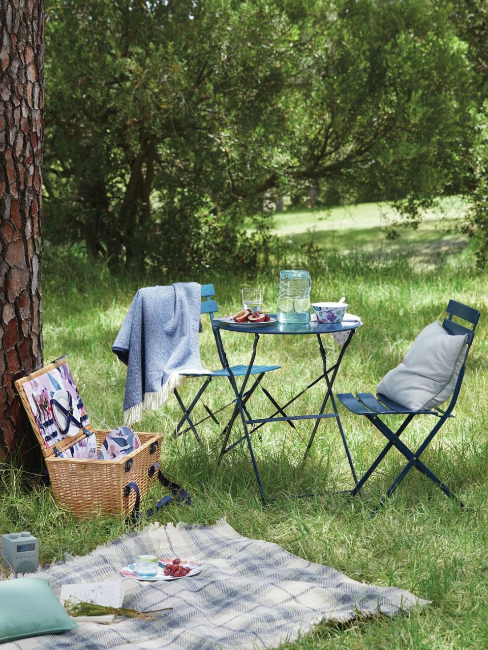 <p><a class="link " href="https://go.redirectingat.com?id=127X1599956&url=https%3A%2F%2Fwww.johnlewis.com%2Fjohn-lewis-partners-camden-garden-bistro-table-chairs-set%2Fp3787216&sref=http%3A%2F%2Fwww.housebeautiful.com%2Fuk%2Fgarden%2Fg26947634%2Fbalcony-furniture-small-spaces%2F" rel="nofollow noopener" target="_blank" data-ylk="slk:BUY NOW;elm:context_link;itc:0;sec:content-canvas">BUY NOW</a> £79, John Lewis & Partners </p><p>Add a pop of colour to your balcony area with this vibrant navy blue set of table and chairs. Made from a powder-coated steel, it's brilliantly weather resistant and perfect for evening meals come summer. <br></p>