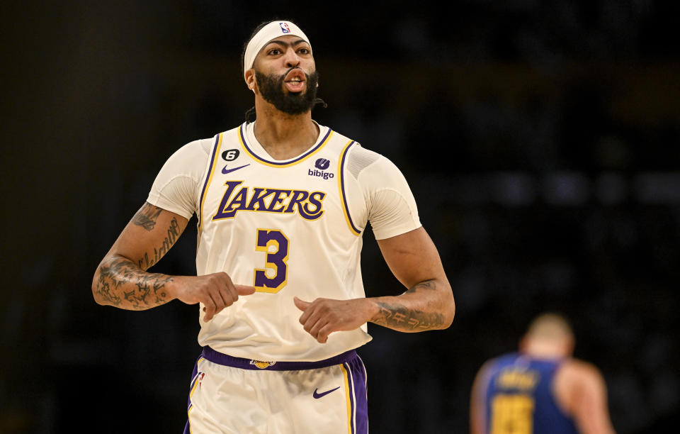 Anthony Davis averaged 24.6 points in four seasons with the Lakers.  (Photo by AAron Ontiveroz/The Denver Post)