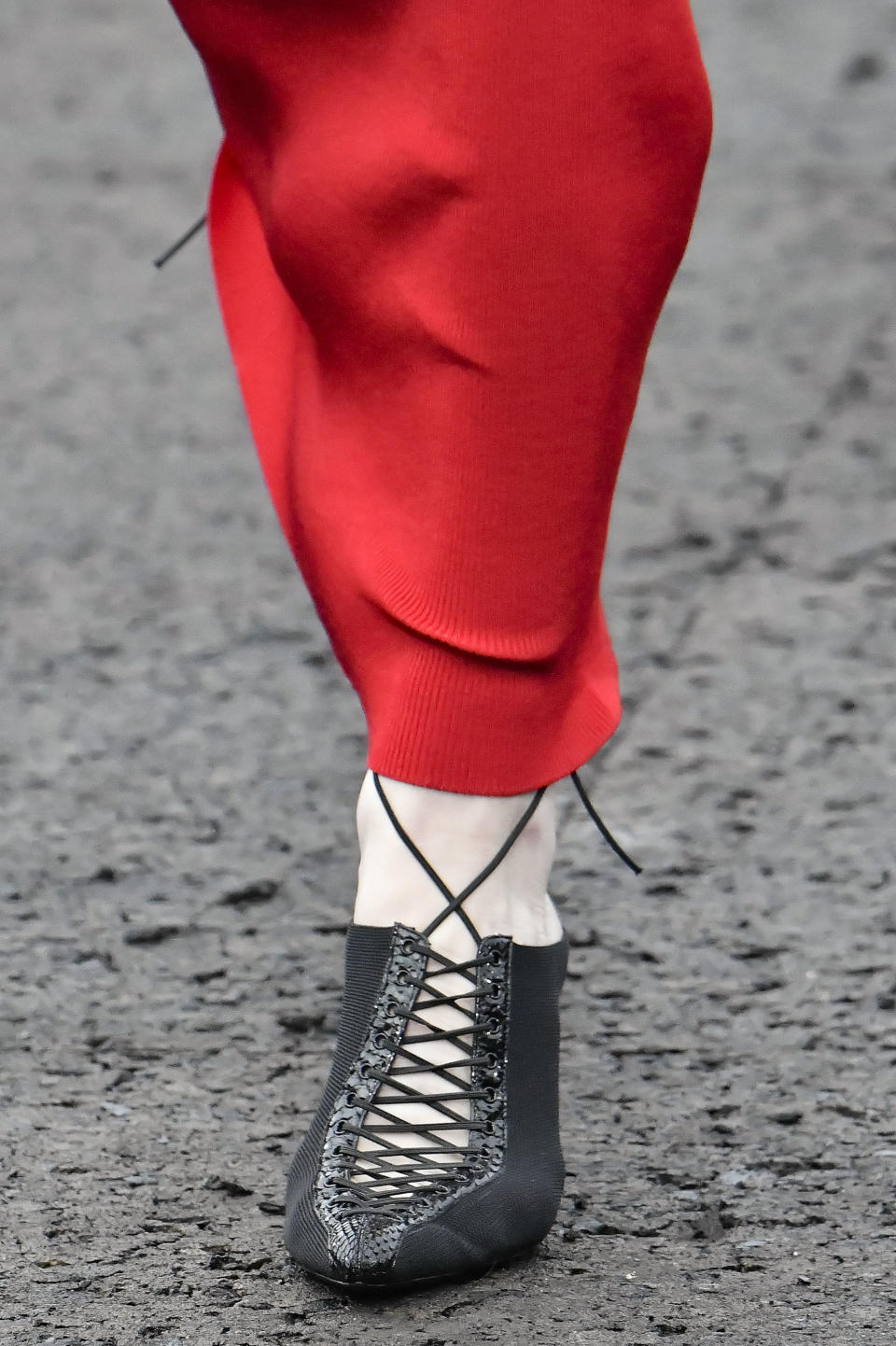 Shoes on the runway at Givenchy spring summer ’23. - Credit: Gamma-Rapho via Getty Images