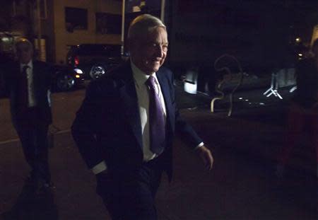 Billionaire George Soros arrives at the Museum of Modern Art in New York, September 20, 2013. REUTERS/Carlo Allegri