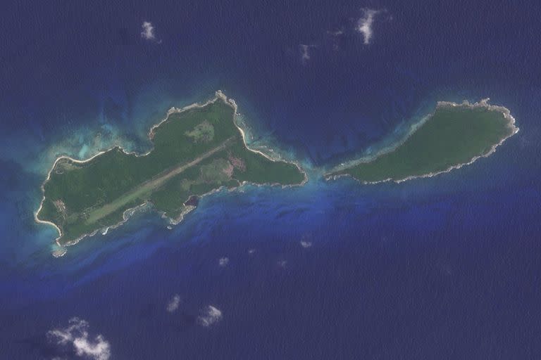 Vista aérea de las Islas del Cisne donde se construirá una prisión