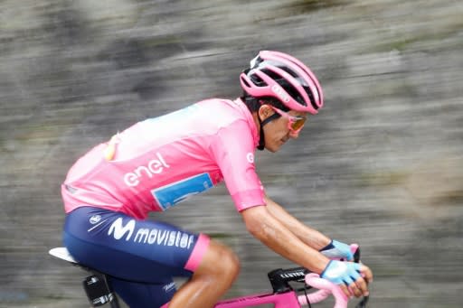 Ecuador's Richard Carapaz holds the pink jersey with three days to go in the Giro d'Italia