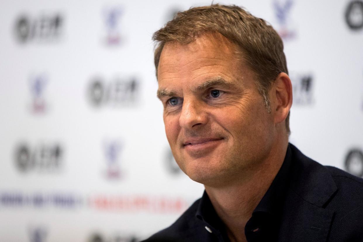 New job: Frank de Boer has been appointed Palace boss on a three-year deal: Getty Images