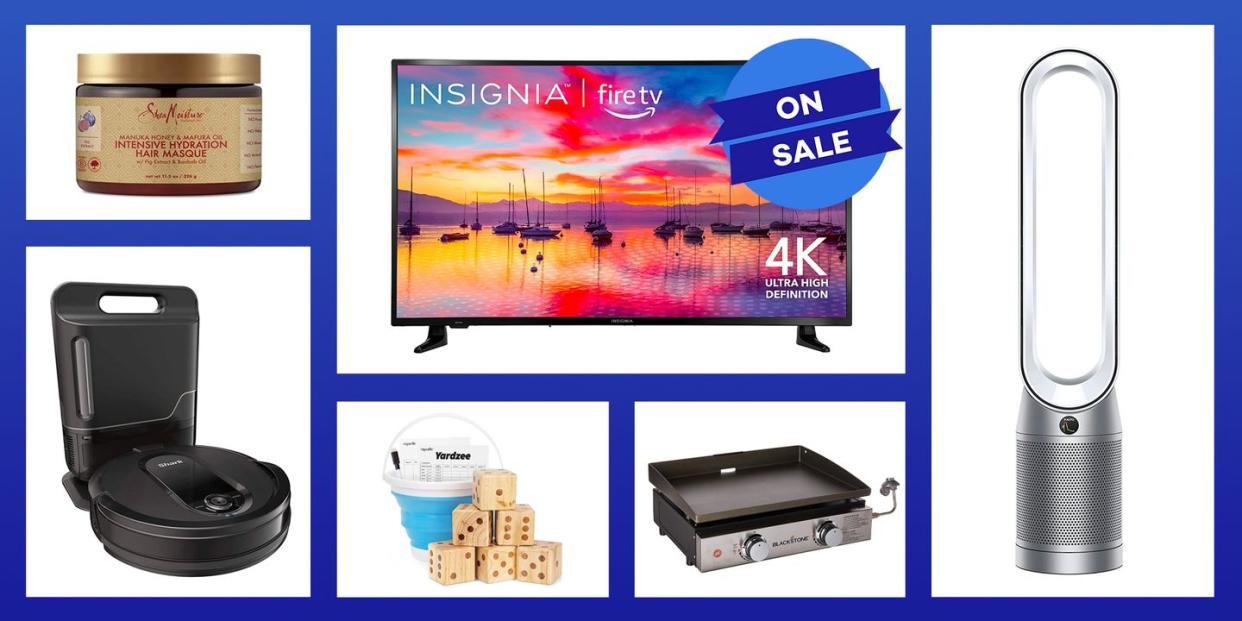 sheamoisture intensive hydration hair masque, nsignia led 4k uhd smart fire tv, ropoda giant wooden yard dice set, blackstone tabletop griddle, dyson purifier cool tp07 smart air purifier and fan, shark robot vacuum with iq navigation