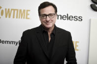 ARCHIVO - Bob Saget asiste a un evento de "Shameless" en el Linwood Dunn Theater en Los Ángeles el 6 de marzo de 2019. El actor y comediante conocido por su papel del amado padre soltero Danny Tanner en la serie de comedia “Full House” ("Tres por tres") falleció, informaron las autoridades de Florida el domingo 9 de enero de 2022. Tenía 65 años. (Foto por Richard Shotwell/Invision/AP, Archivo)