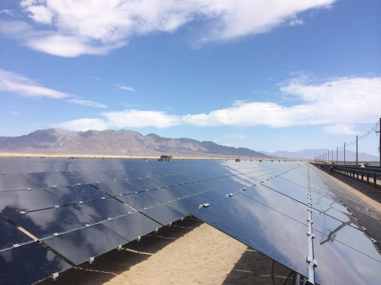 I toured the under-construction Desert Sunlight solar farm, in California's Riverside County, on Aug. 20, 2014.