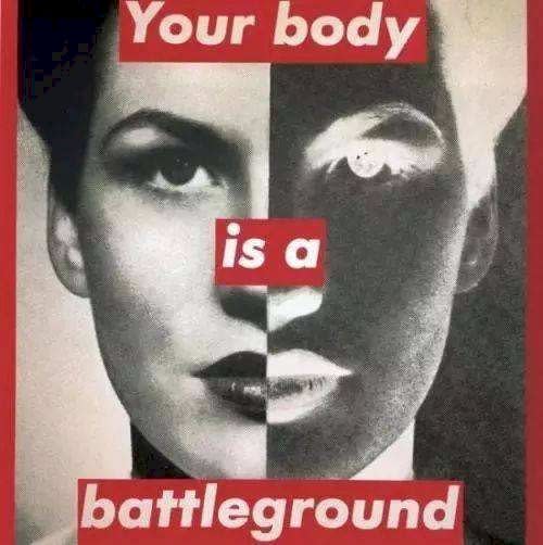 芭芭拉克魯格作品「你的身體就是你的戰場」(圖: 作者提供)