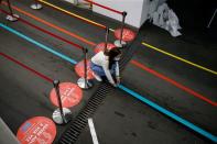 Preparations for Portugal's presidential election amid pandemic peak, in Lisbon